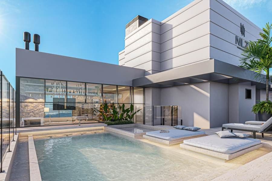 Piscina no rooftop